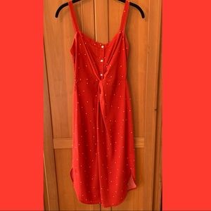 LIKE NEW! Love Stitch Polka Dot Midi Dress